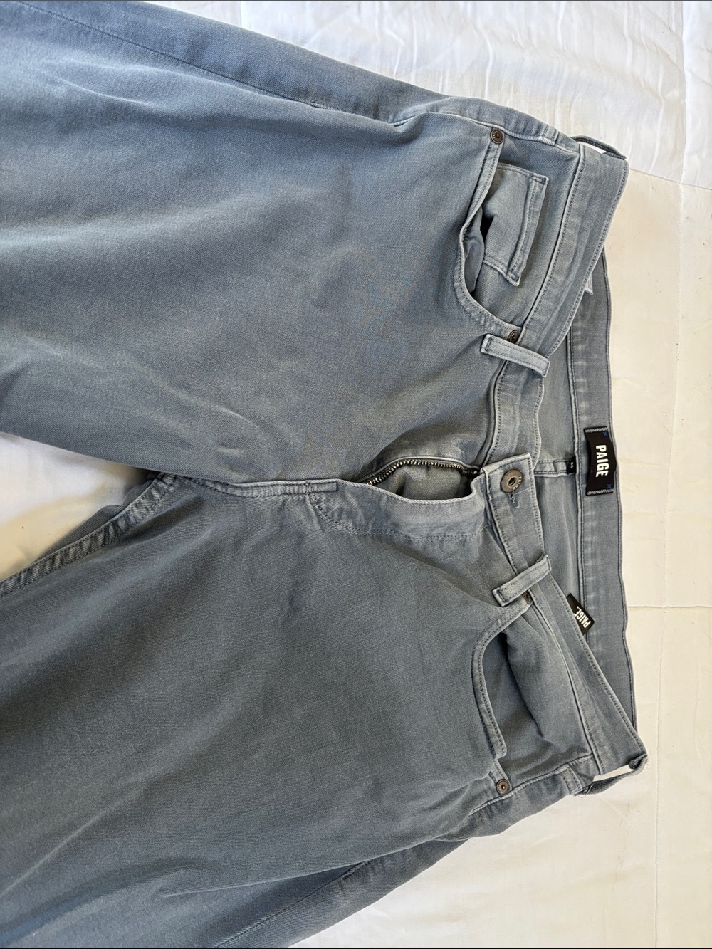 PAIGE Men's Slate Gray Straight Jeans